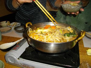 名古屋コーチン入りの味噌鍋