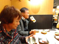 グラスを傾けバイク談義