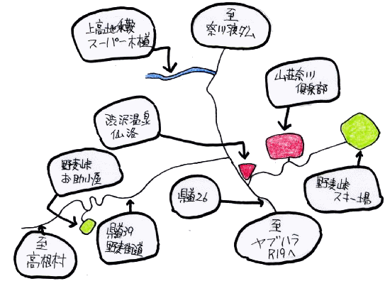 奈川倶楽部案内図